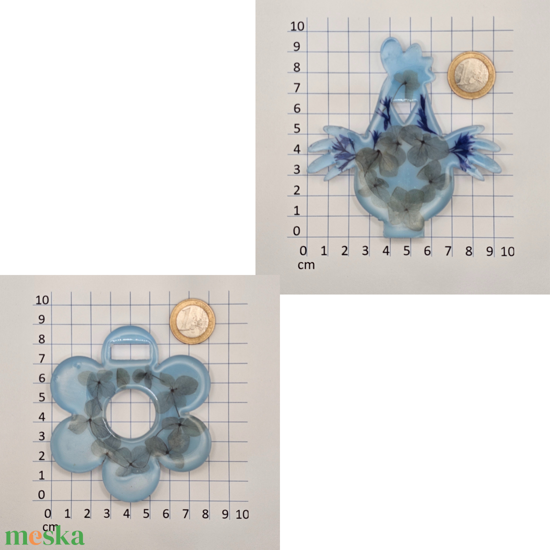 Húsvéti tojásalátét tyúk figurával � epoxi, valódi szárított virágok - otthon & életmód - dekoráció - húsvéti asztaldíszek - Meska.hu