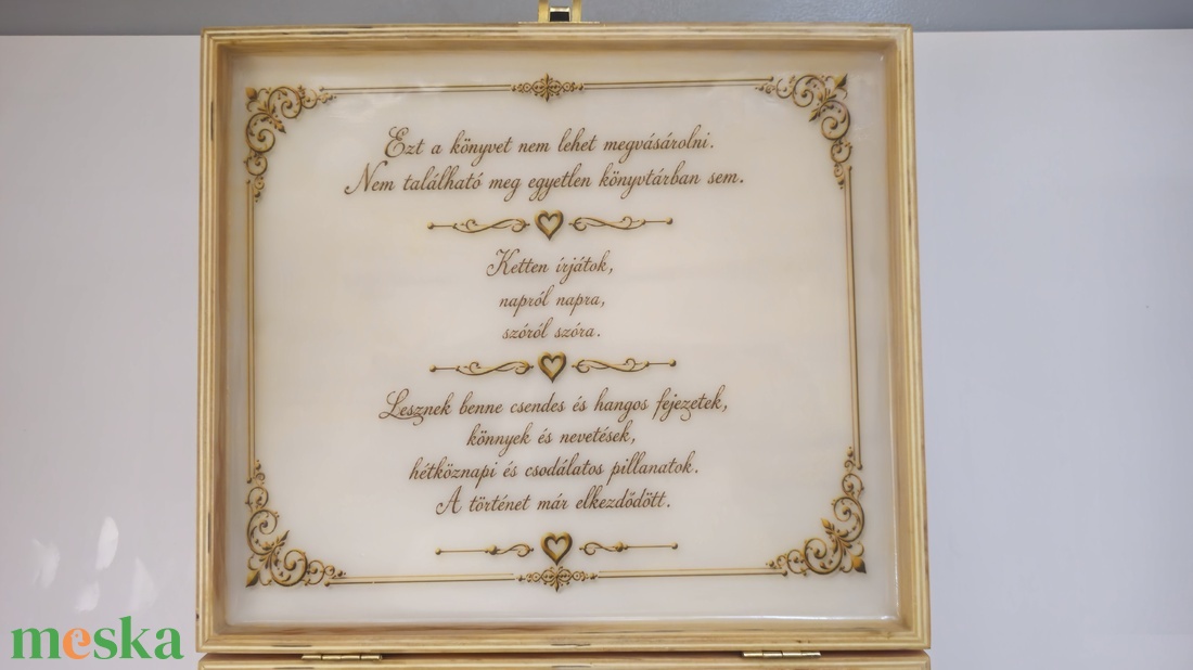 Esküvői emlékdoboz � személyre szabott nászajándék, Memory Box, könyv formájú doboz - esküvő - emlék & ajándék - doboz - Meska.hu