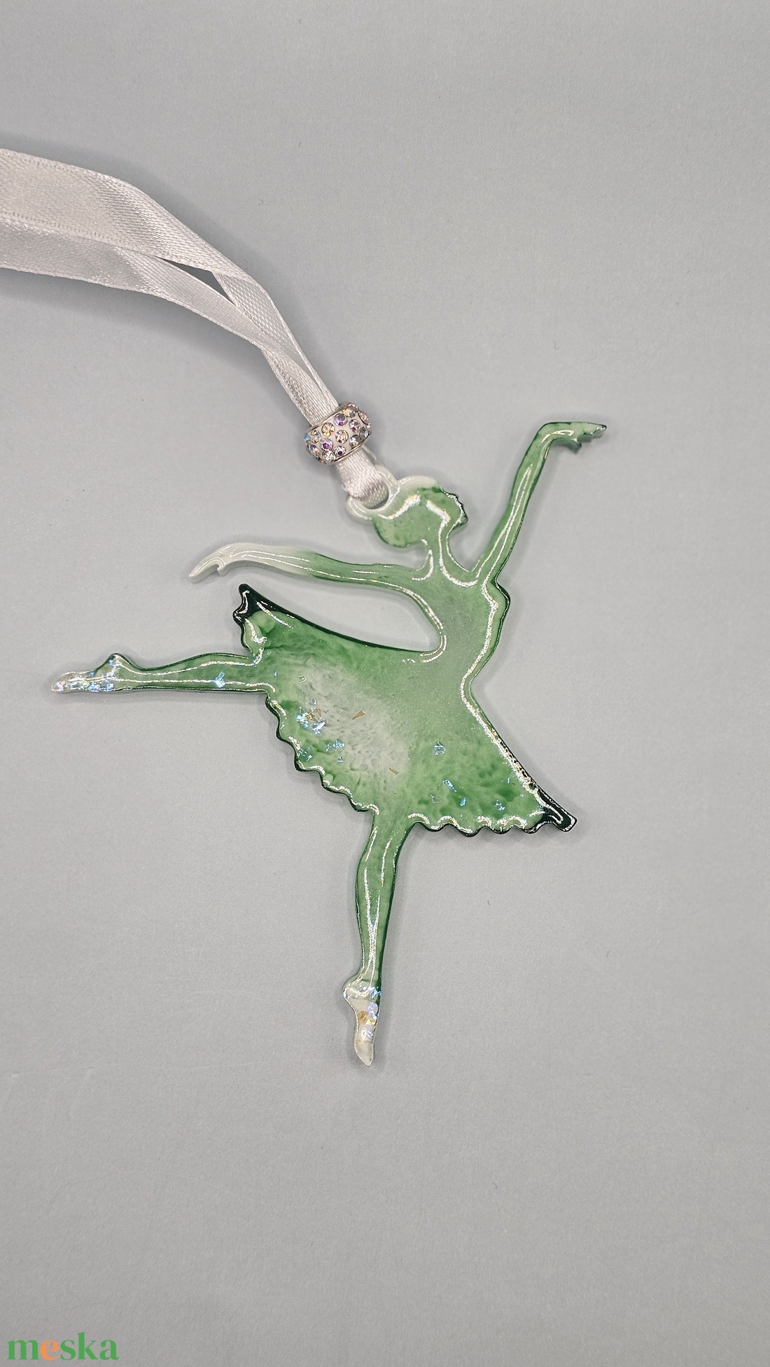 EMERALD GRACE � kézzel készített karácsonyfadísz kollekció díszdobozban, 5 darabos szett - karácsony - karácsonyi lakásdekoráció - karácsonyfadíszek - Meska.hu