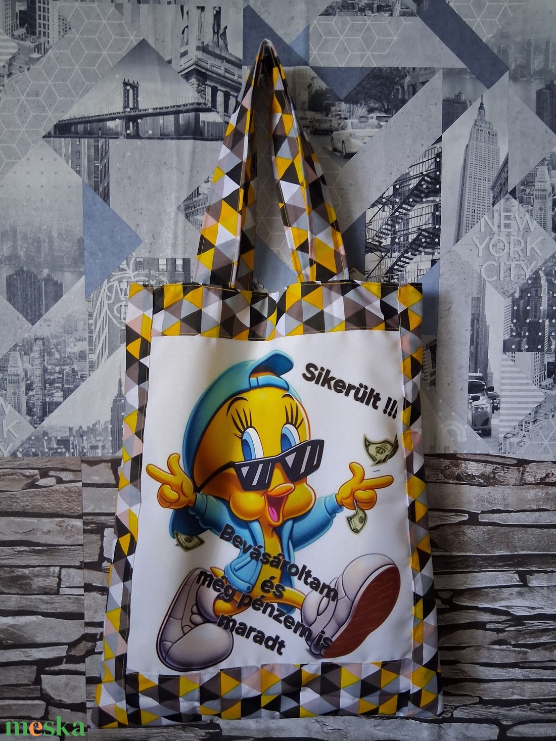 Csőrikés bevásárló táska - táska & tok - bevásárlás & shopper táska - kenyeres zsák - Meska.hu