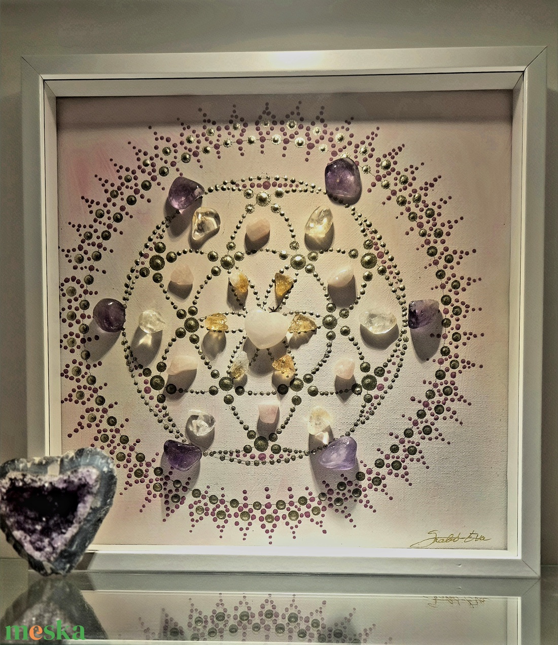 Kristálymandala  - otthon & életmód - dekoráció - spiritualitás - mandala - Meska.hu
