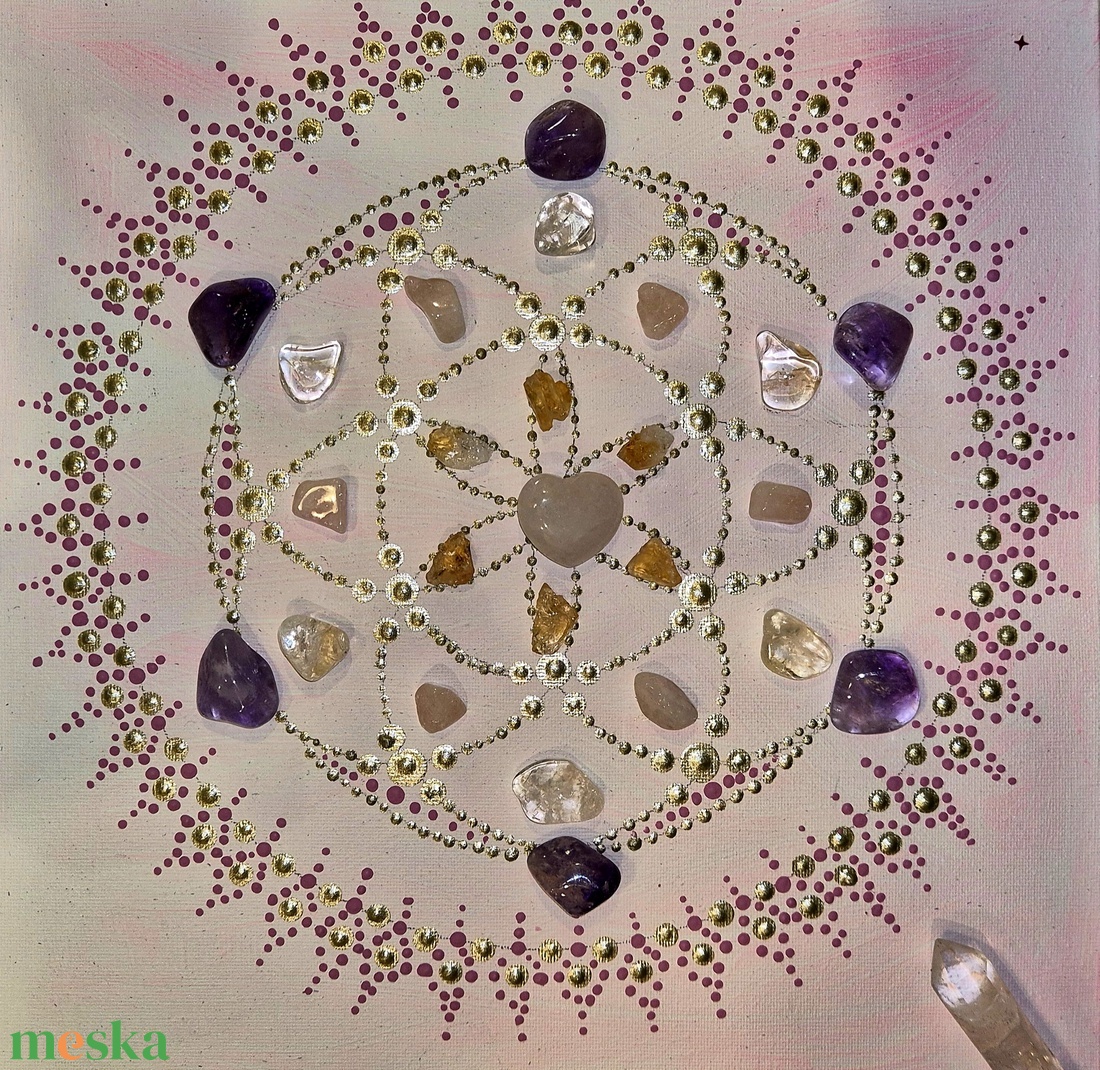 Kristálymandala  - otthon & életmód - dekoráció - spiritualitás - mandala - Meska.hu