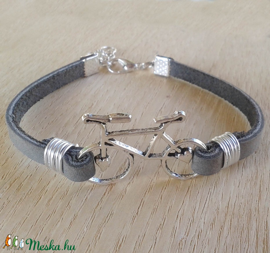Szürke-ezüst biciklis karkötő -  - Meska.hu