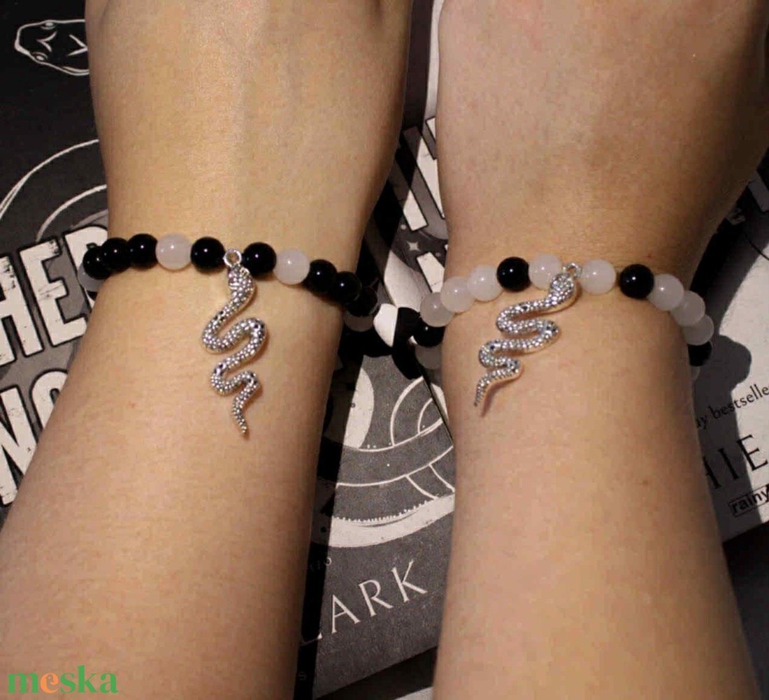 The Sinners duet páros karkötő - ékszer - karkötő - gyöngyös karkötő - Meska.hu