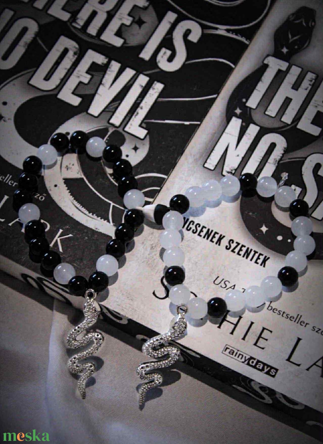 The Sinners duet páros karkötő - ékszer - karkötő - gyöngyös karkötő - Meska.hu