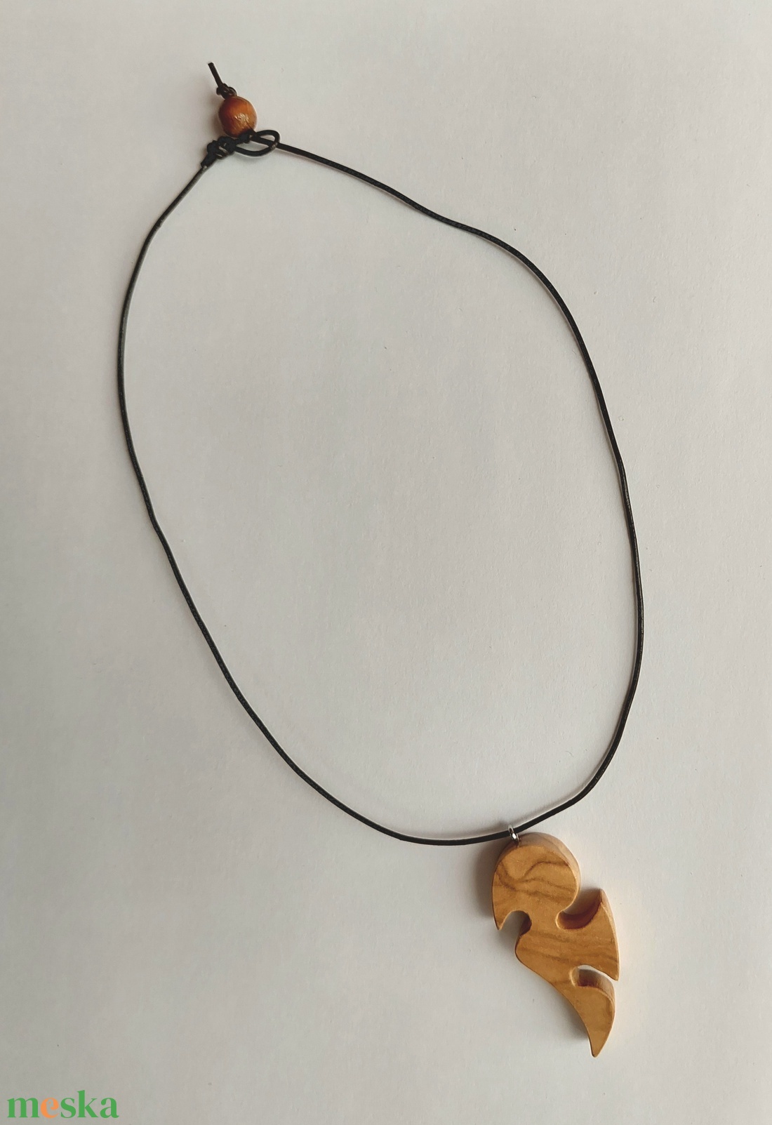 Tribal olajfa unisex amulett műbőr zsinórral - ékszer - nyaklánc - medálos nyaklánc - Meska.hu