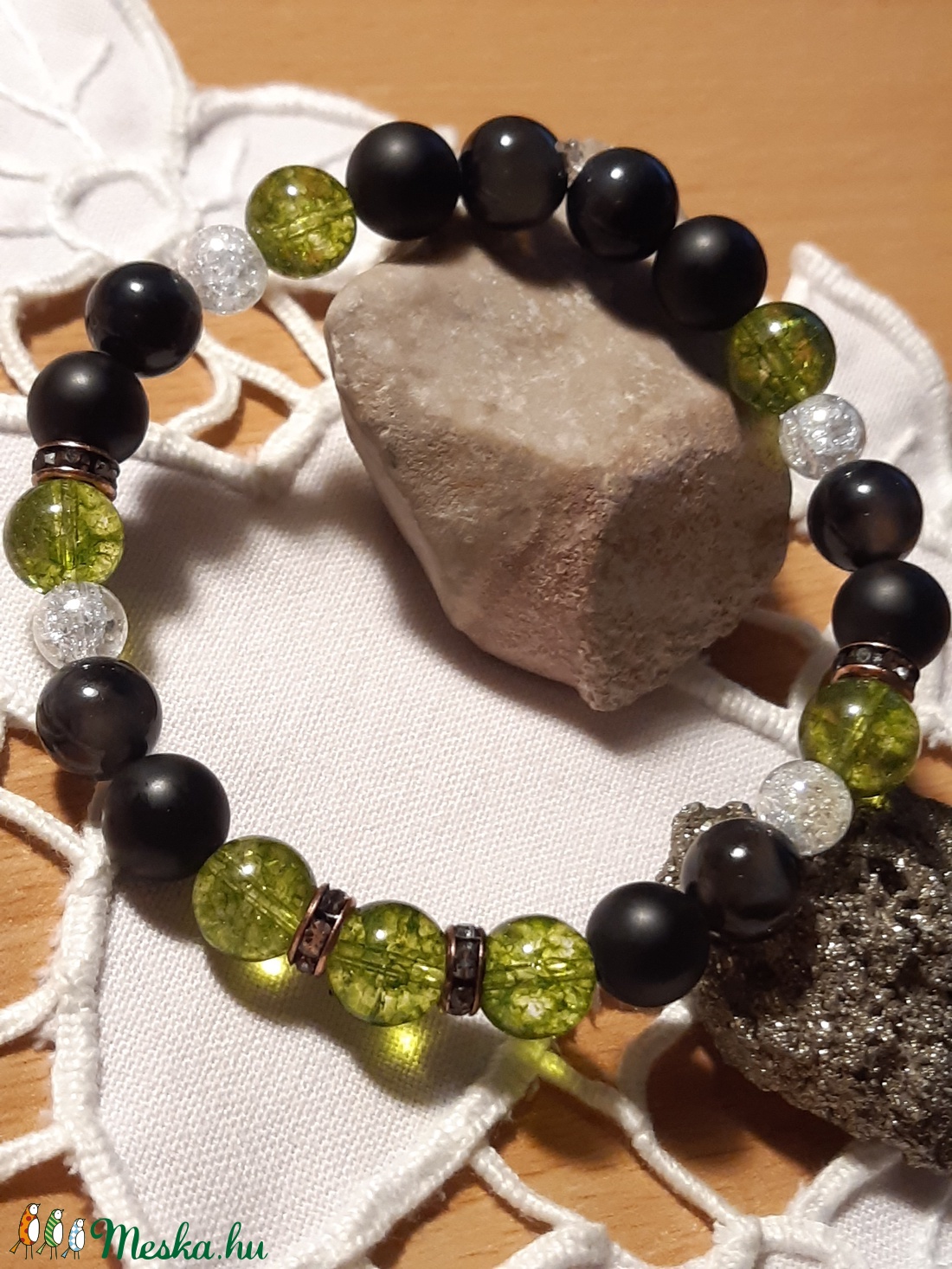 Varázslat-peridot-achát-jáde ásványos karkötő - ékszer - karkötő - ásványkarkötő - Meska.hu Varázslat-peridot-achát-jáde ásványos karkötő - ékszer - karkötő - ásványkarkötő - Meska.hu