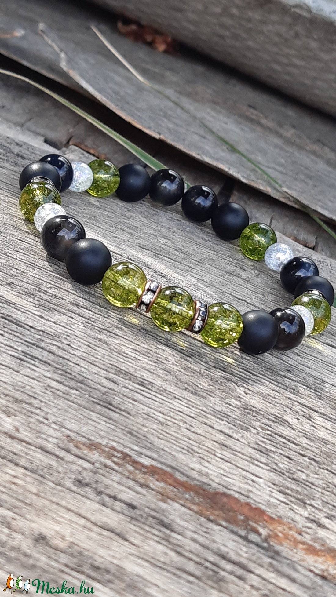 Varázslat-peridot-achát-jáde ásványos karkötő - ékszer - karkötő - ásványkarkötő - Meska.hu Varázslat-peridot-achát-jáde ásványos karkötő - ékszer - karkötő - ásványkarkötő - Meska.hu