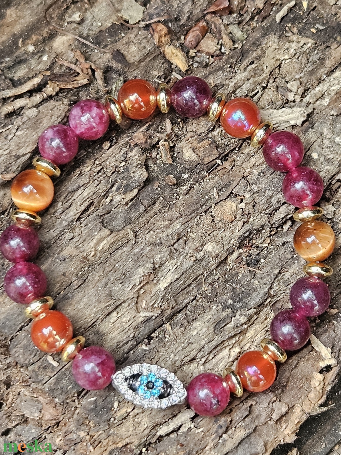 Allah szeme- ásványos karkötő - ékszer - karkötő - ásványkarkötő - Meska.hu Allah szeme- ásványos karkötő - ékszer - karkötő - ásványkarkötő - Meska.hu