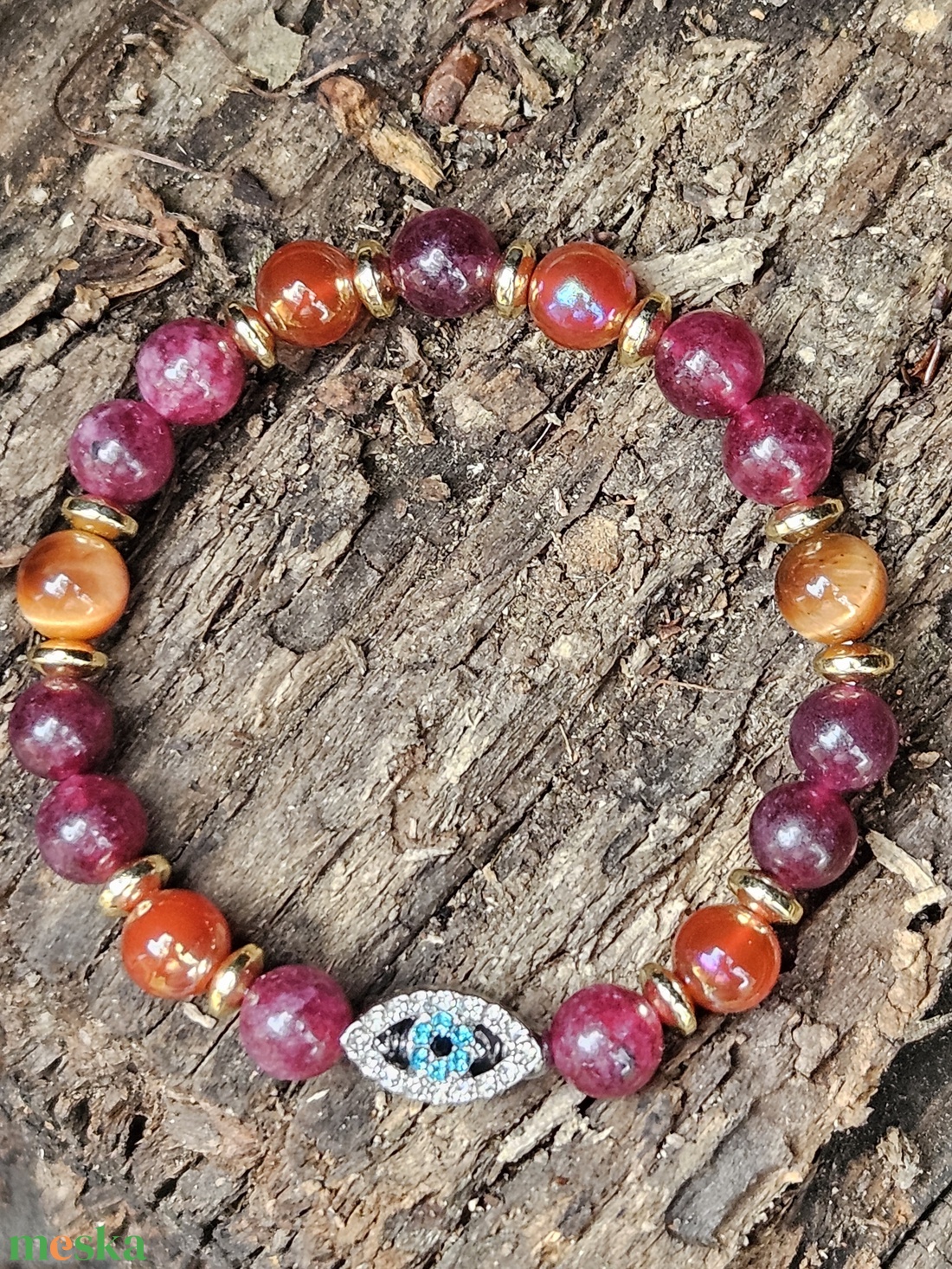 Allah szeme- ásványos karkötő - ékszer - karkötő - ásványkarkötő - Meska.hu Allah szeme- ásványos karkötő - ékszer - karkötő - ásványkarkötő - Meska.hu