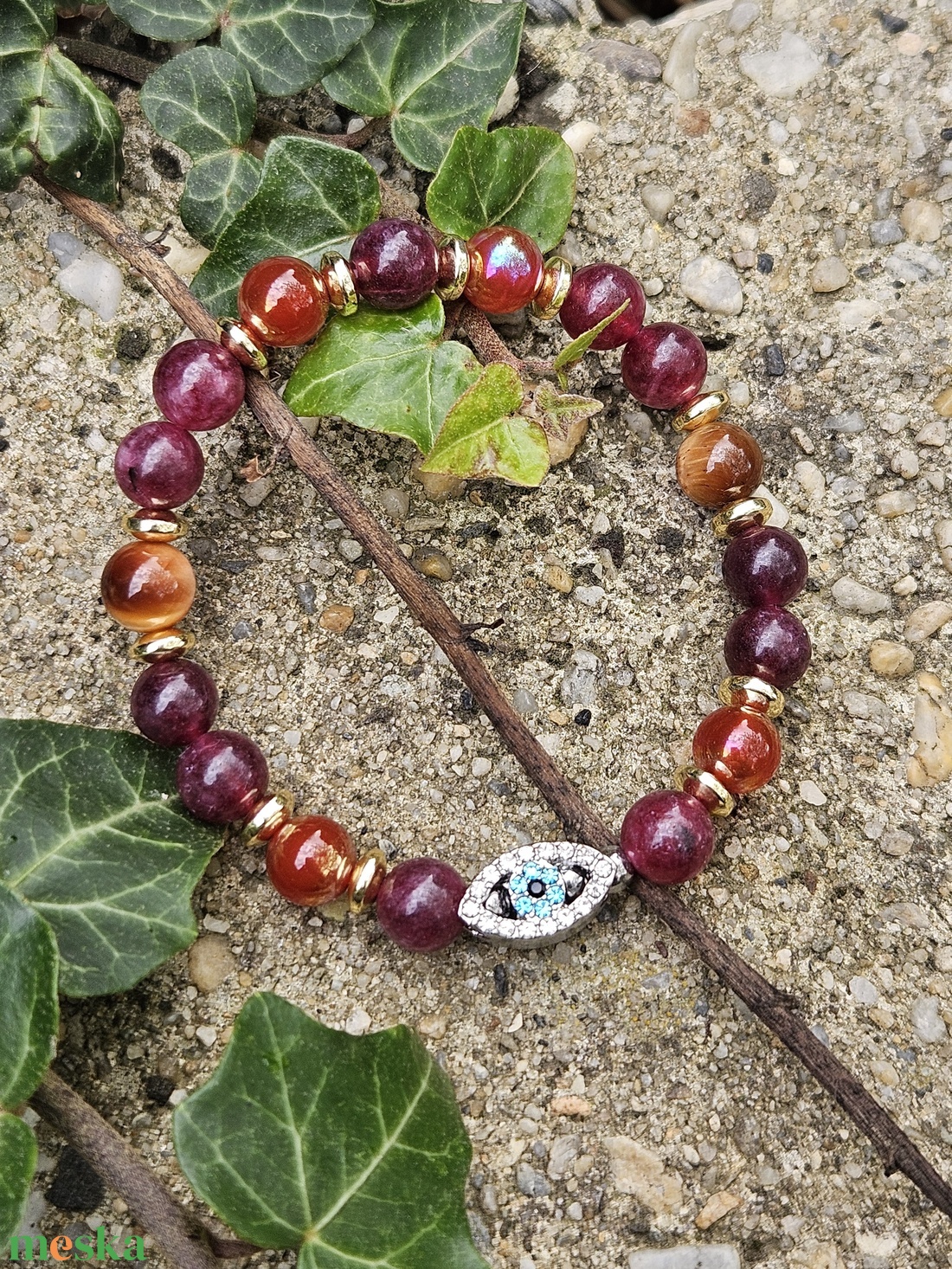 Allah szeme- ásványos karkötő - ékszer - karkötő - ásványkarkötő - Meska.hu Allah szeme- ásványos karkötő - ékszer - karkötő - ásványkarkötő - Meska.hu