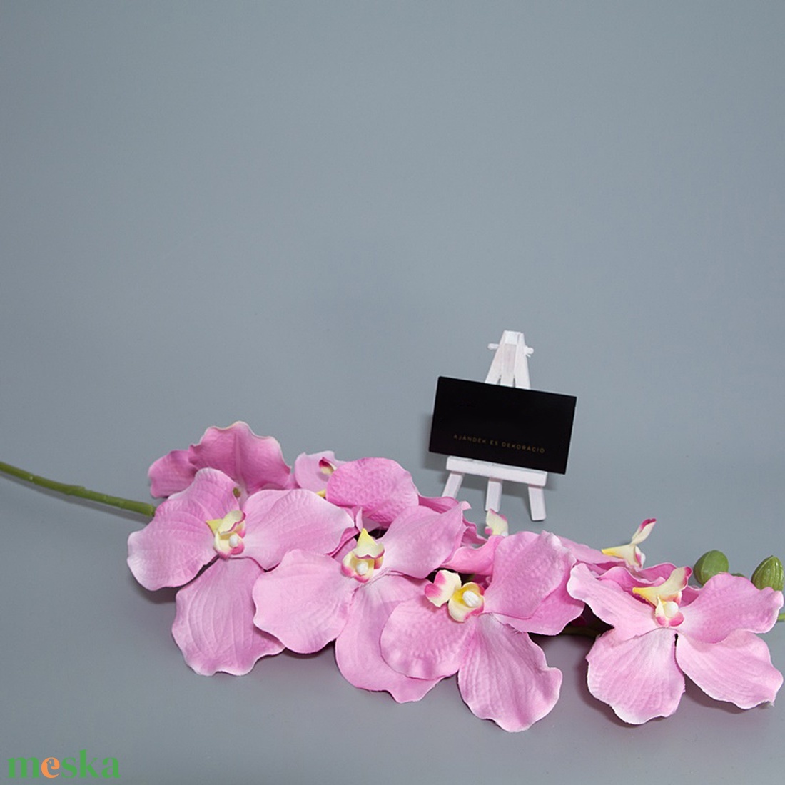 Nagyfejű rózsaszín orchidea 96 cm - dekorációs kellékek - egyéb kellékek - Meska.hu