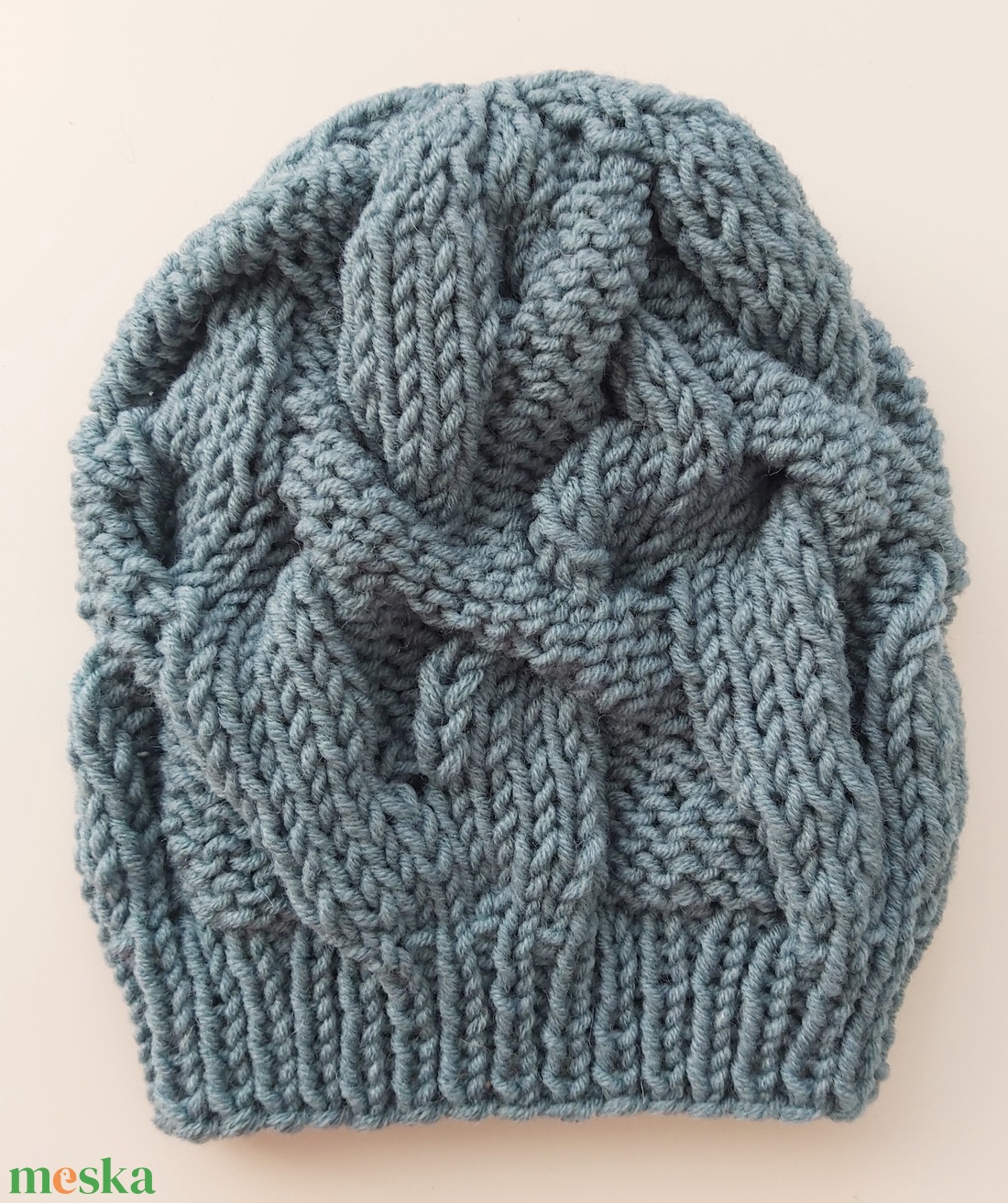 Fantázia, csavart mintás sapka + kesztyű - ruha & divat - sál, sapka, kendő - sapka - Meska.hu