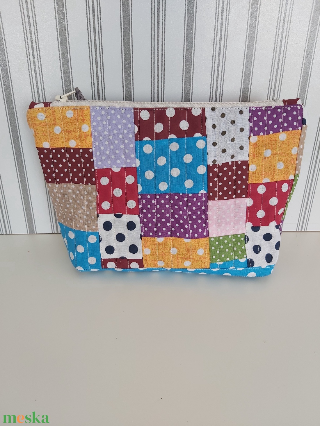 Csupa pötty patchwork tolltartó, neszesszer - otthon & életmód - papír, írószer - tolltartó & ceruzatekercs - Meska.hu Csupa pötty patchwork tolltartó, neszesszer - otthon & életmód - papír, írószer - tolltartó & ceruzatekercs - Meska.hu