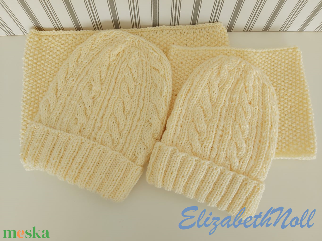 Anya-lánya csavart mintás sapka+körsál - ruha & divat - sál, sapka, kendő - sapka - Meska.hu Anya-lánya csavart mintás sapka+körsál - ruha & divat - sál, sapka, kendő - sapka - Meska.hu