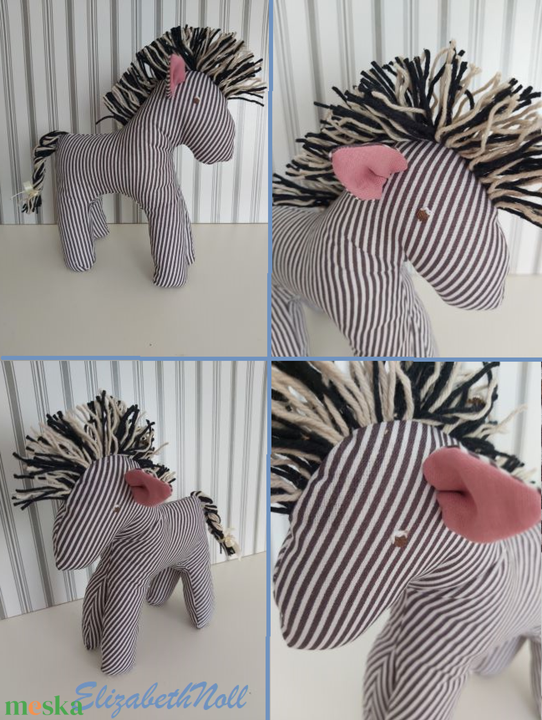 Zebra - játék & sport - plüssállat & játékfigura - ló - Meska.hu