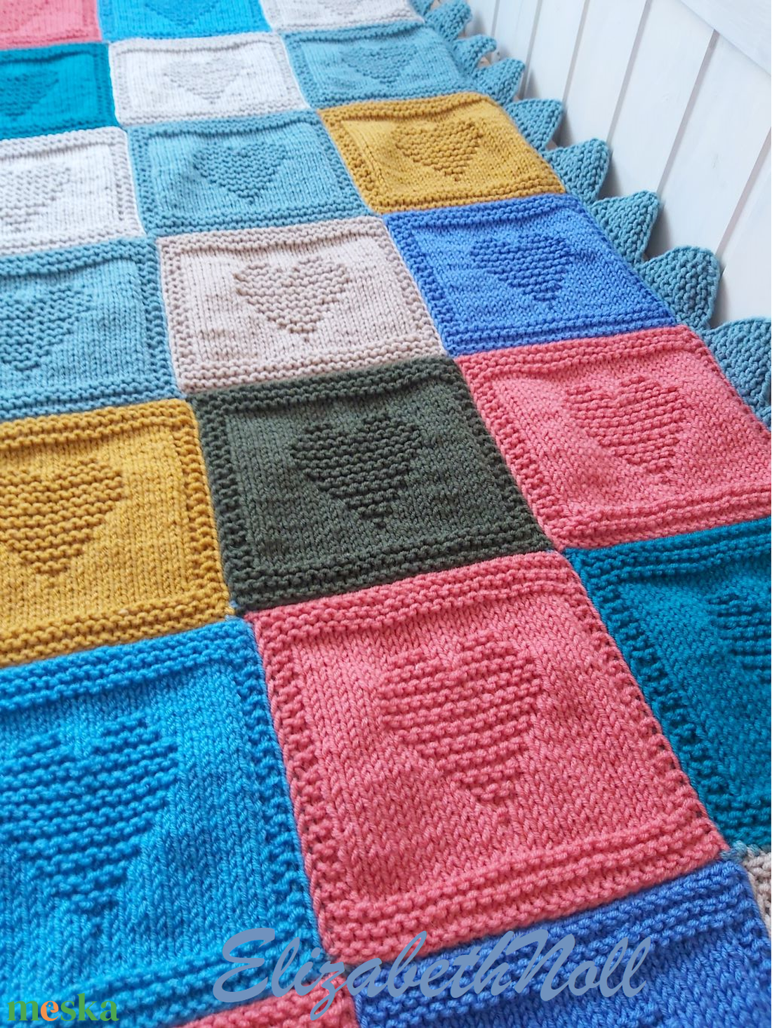 Vidéki hangulat patchwork takaró - otthon & életmód - lakástextil - felnőtt takaró, pléd - Meska.hu