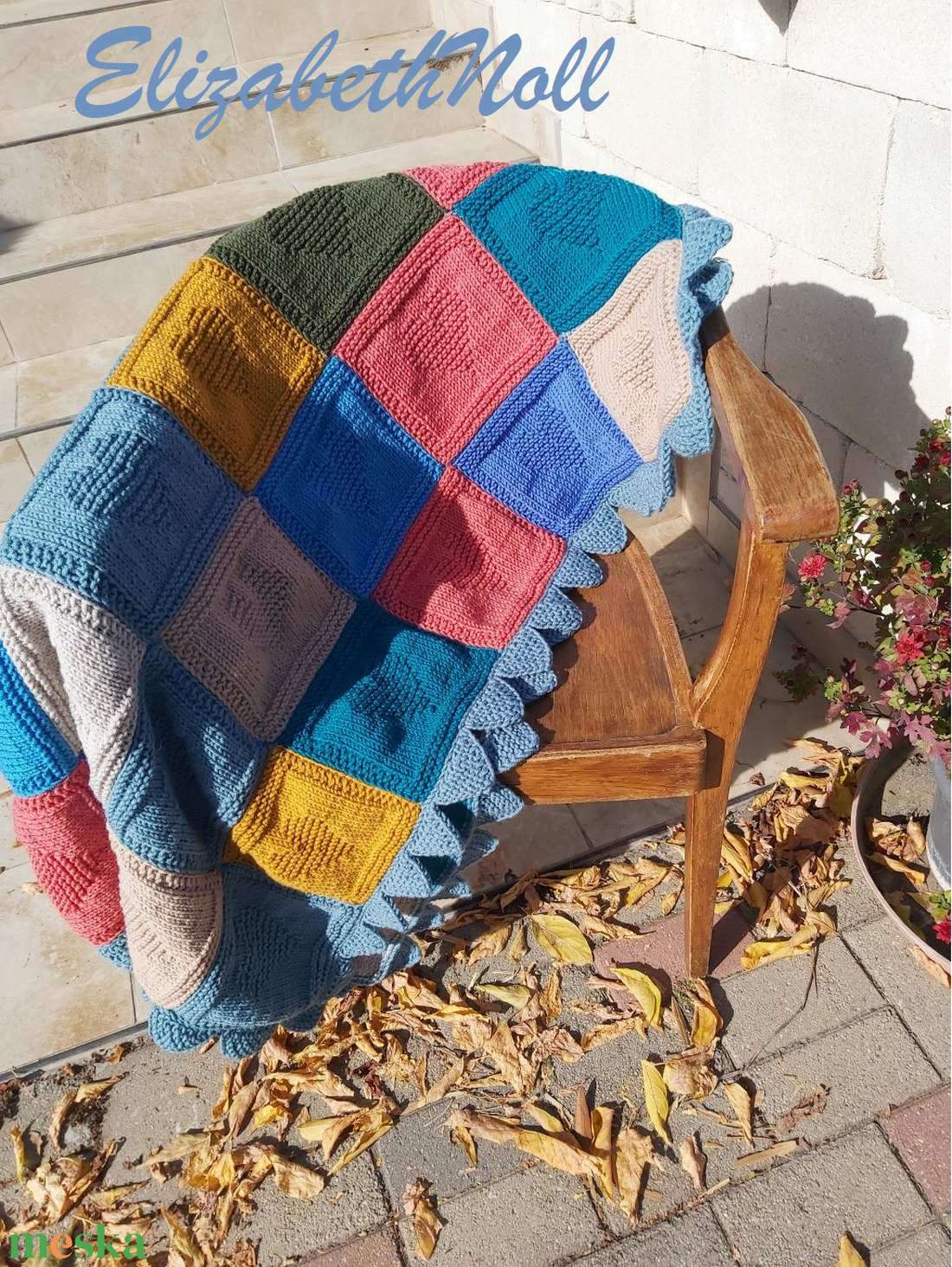 Vidéki hangulat patchwork takaró - otthon & életmód - lakástextil - felnőtt takaró, pléd - Meska.hu