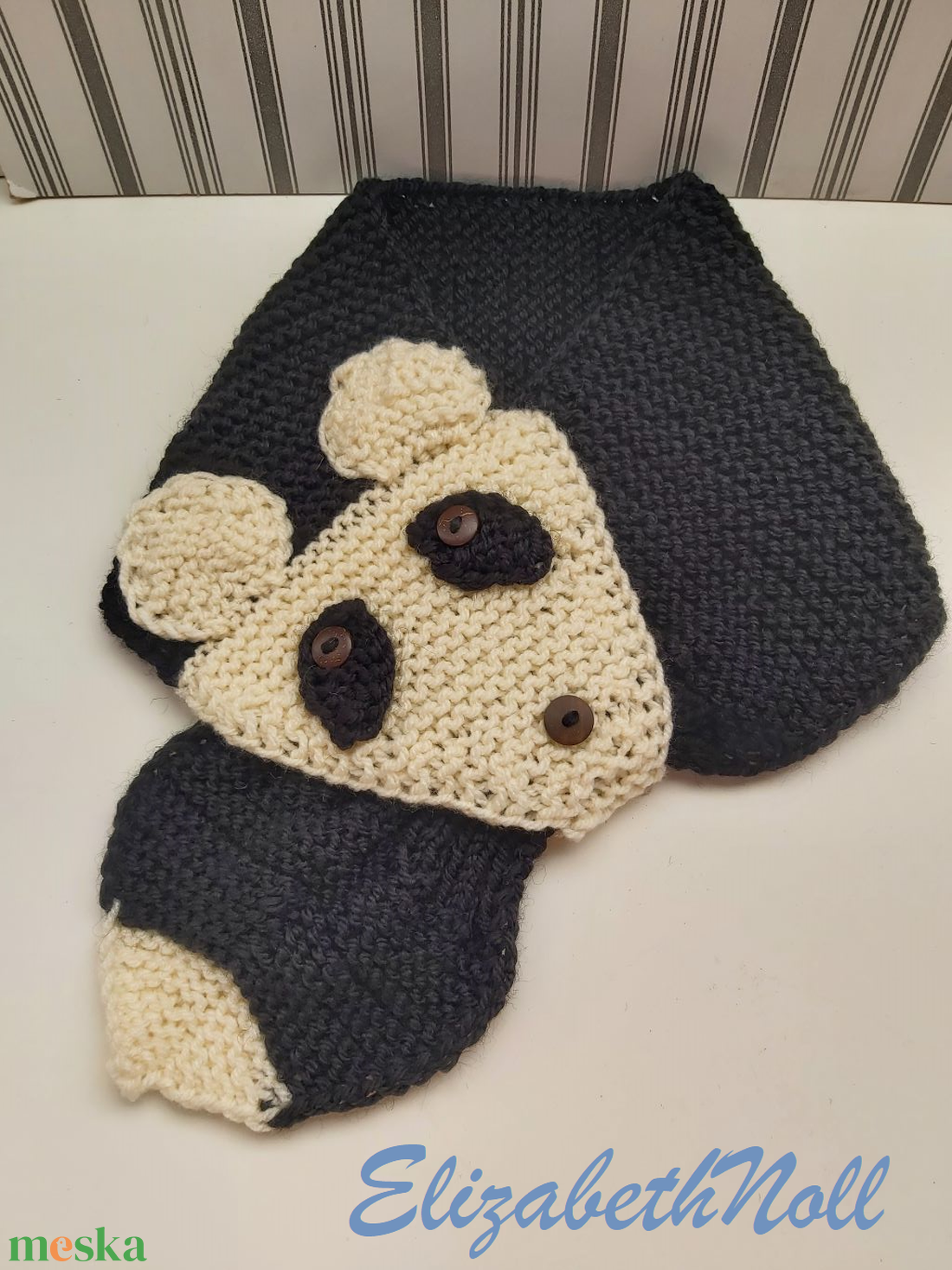 Panda-sál gyermek méretben - ruha & divat - sál, sapka, kendő - sál - Meska.hu Panda-sál gyermek méretben - ruha & divat - sál, sapka, kendő - sál - Meska.hu