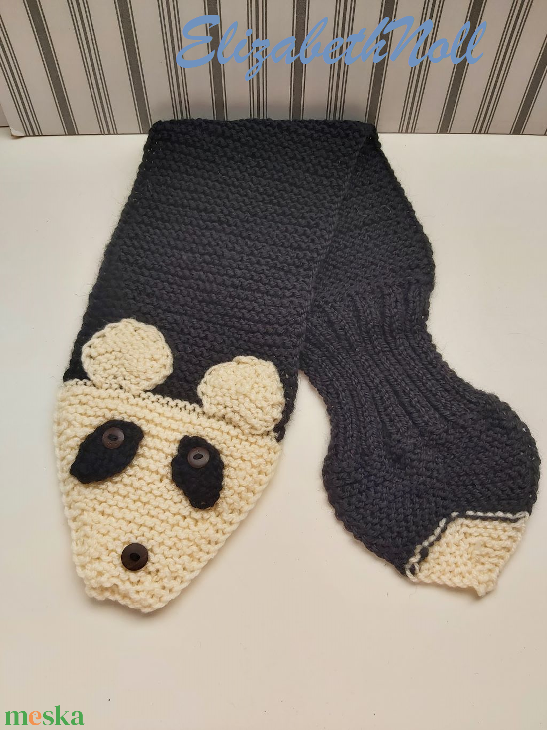 Panda-sál gyermek méretben - ruha & divat - sál, sapka, kendő - sál - Meska.hu Panda-sál gyermek méretben - ruha & divat - sál, sapka, kendő - sál - Meska.hu