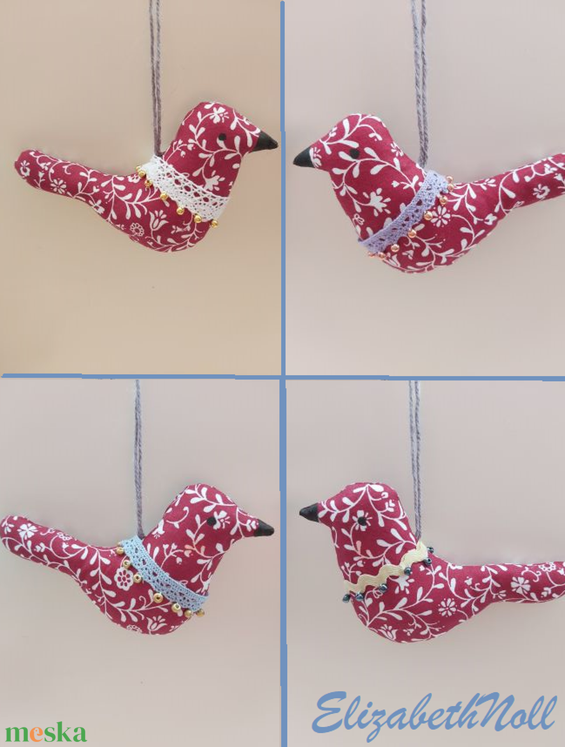 Gyöngyös, csipkés kismadarak - otthon & életmód - dekoráció - ajtó- és ablak dekoráció - ablakdísz - Meska.hu Gyöngyös, csipkés kismadarak - otthon & életmód - dekoráció - ajtó- és ablak dekoráció - ablakdísz - Meska.hu