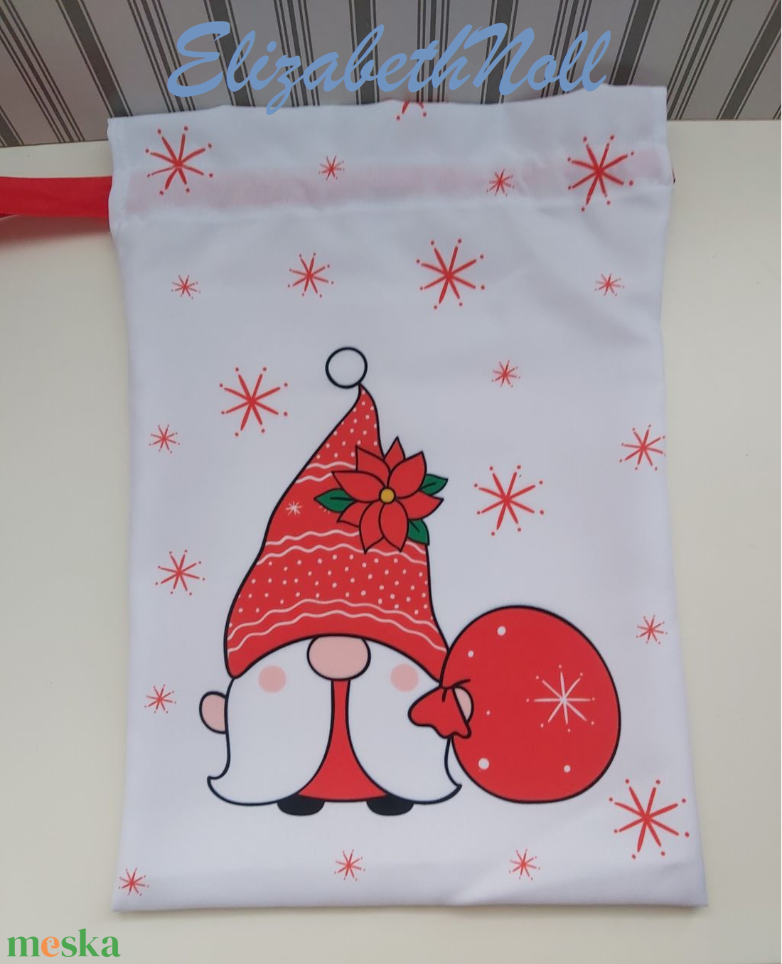 Mikulás zsák - táska & tok - bevásárlás & shopper táska - shopper, textiltáska, szatyor - Meska.hu