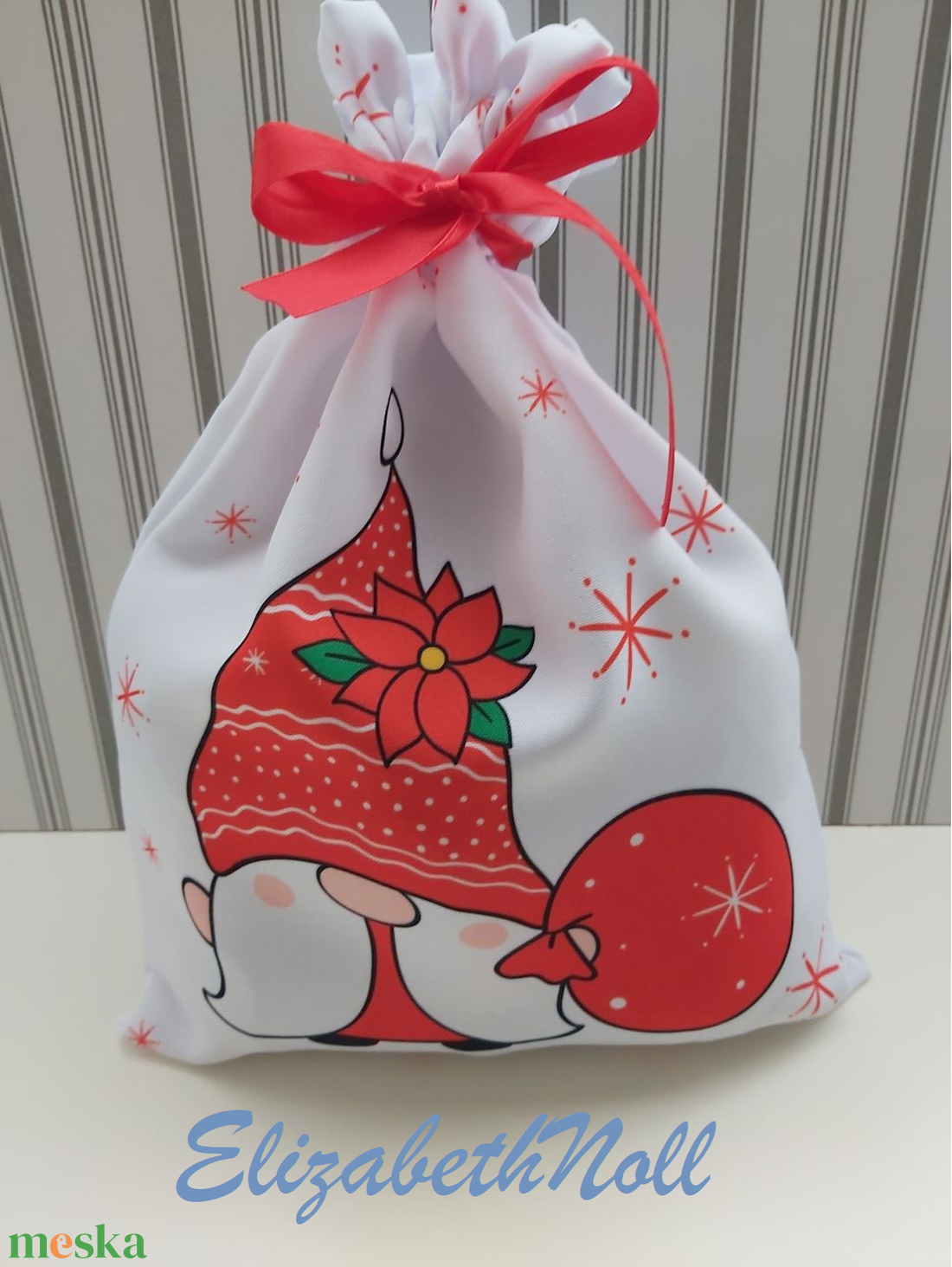 Mikulás zsák - táska & tok - bevásárlás & shopper táska - shopper, textiltáska, szatyor - Meska.hu