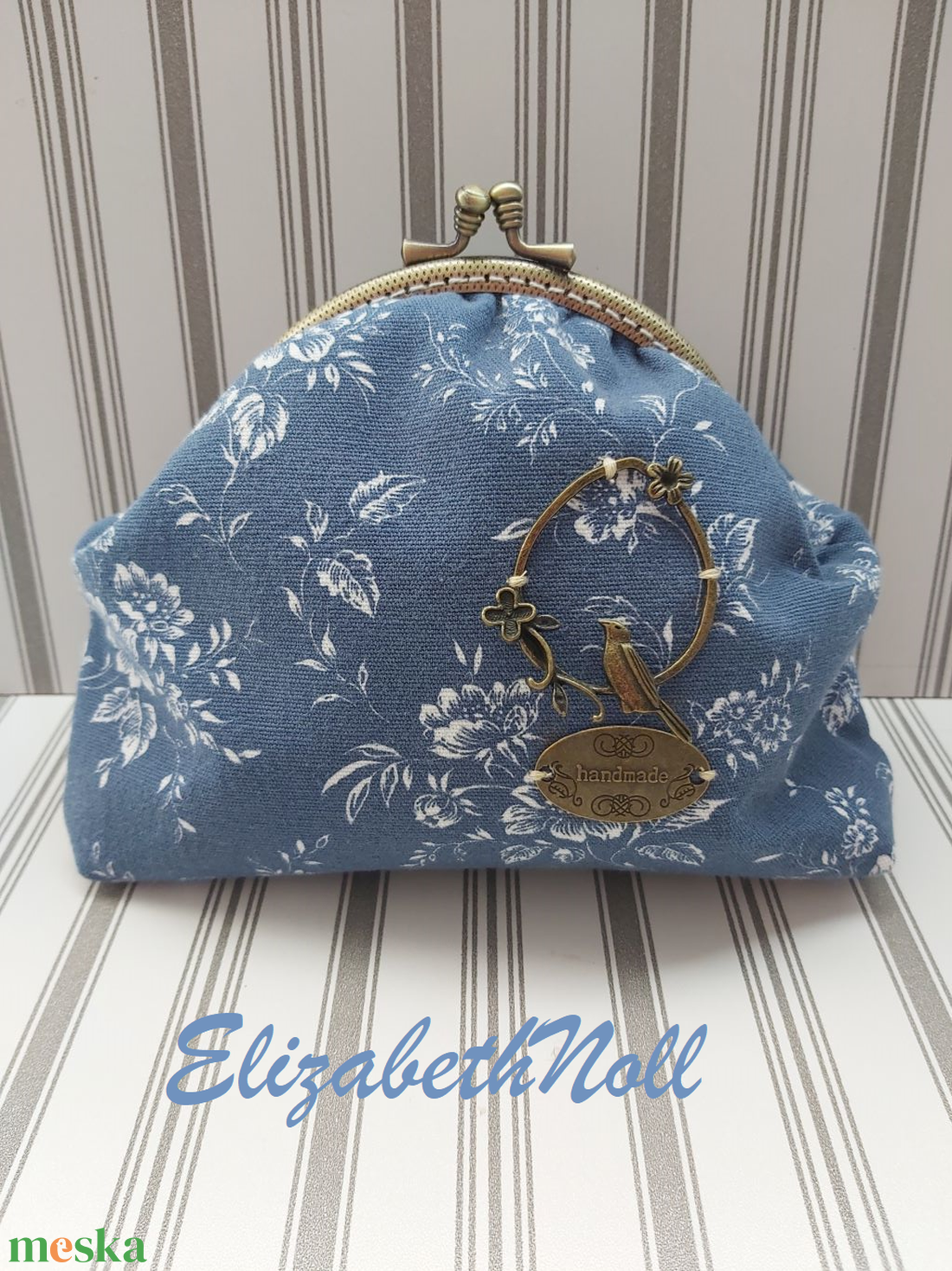 Virágos, madárkás neszesszer - táska & tok - neszesszer - Meska.hu