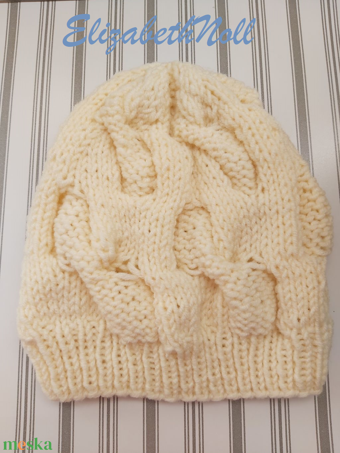 Fantázia, csavart mintás sapka  - ruha & divat - sál, sapka, kendő - sapka - Meska.hu