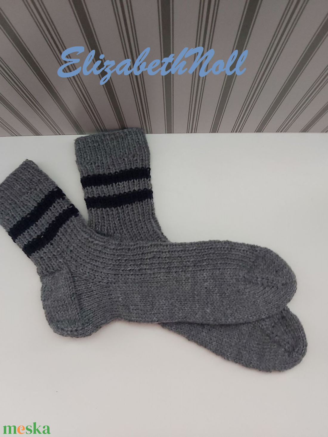 Természetes meleg, természetes stílus - ruha & divat - cipő & papucs - zokni - Meska.hu