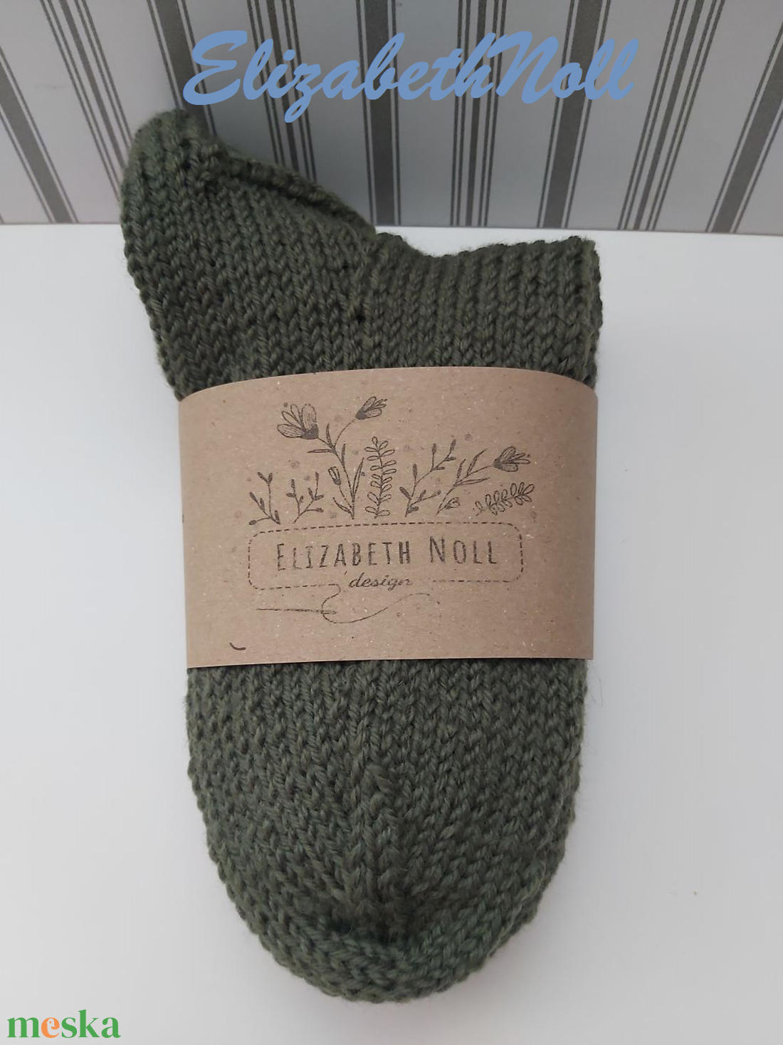 3 pár kézzel kötött, 100% gyapjú zokni - ruha & divat - cipő & papucs - zokni - Meska.hu