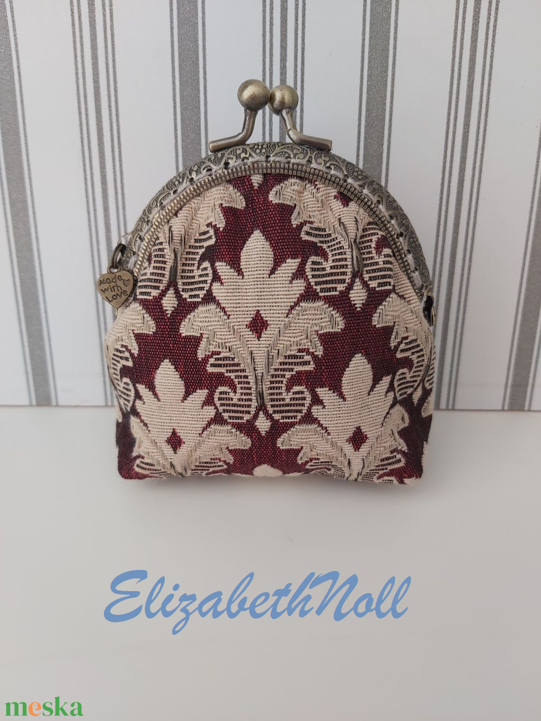 Francia barokk gobelin pénztárca, neszesszer - táska & tok - neszesszer - Meska.hu