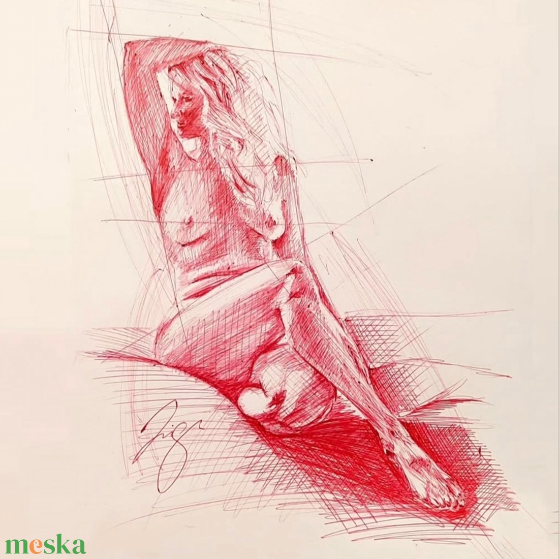 Boudoir kép megrendelésre - művészet - grafika & illusztráció - ceruzarajz - Meska.hu
