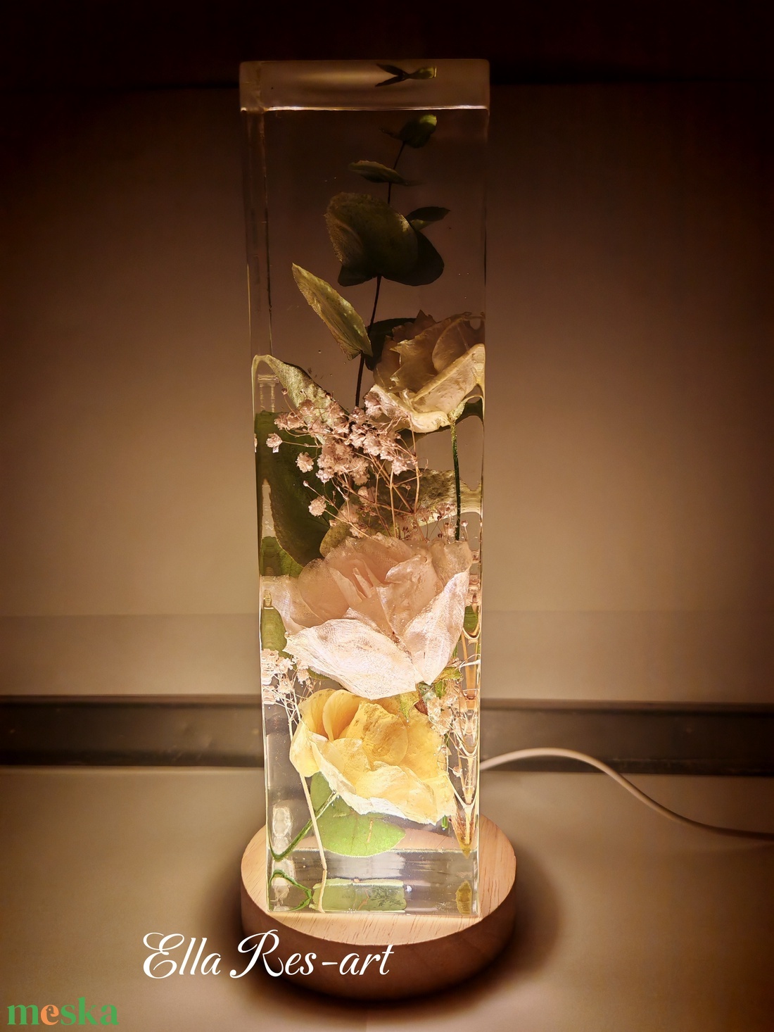 Hangulatlámpa Menyasszonyi csokorból - otthon & életmód - lámpa - hangulatlámpa - Meska.hu