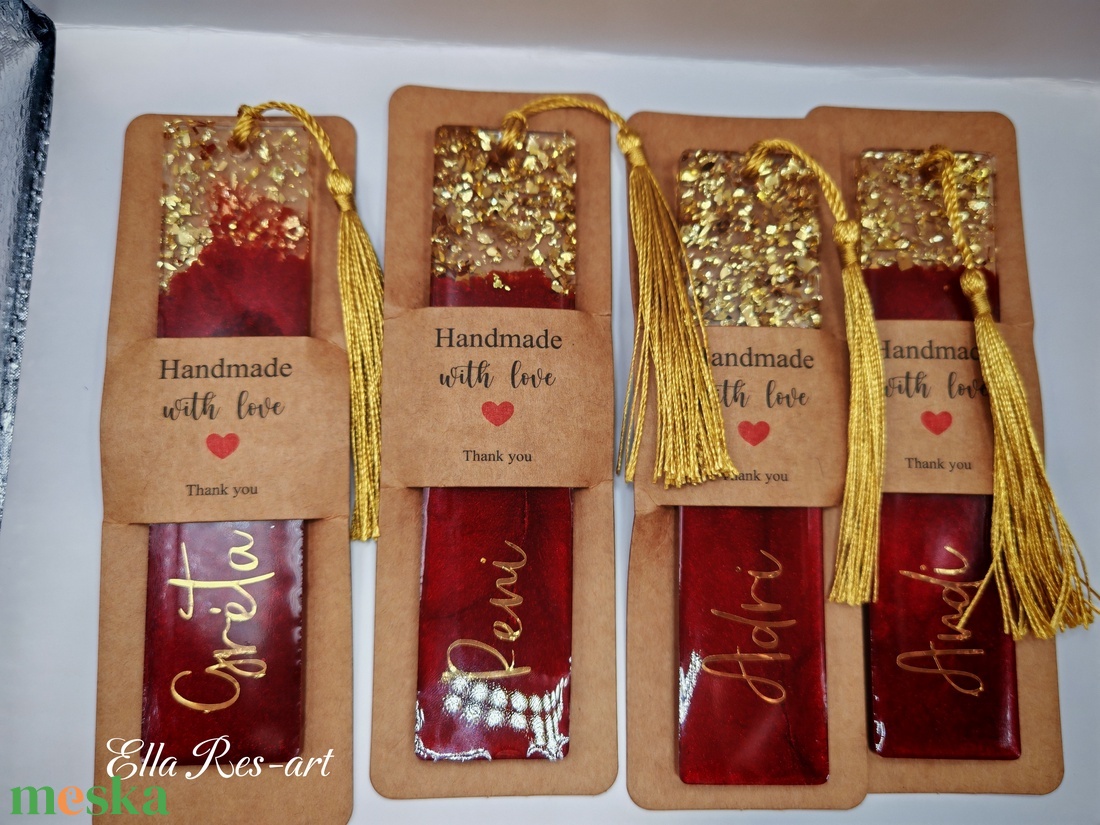 Könyvjelző névvel - könyv & zene - könyvjelző - Meska.hu