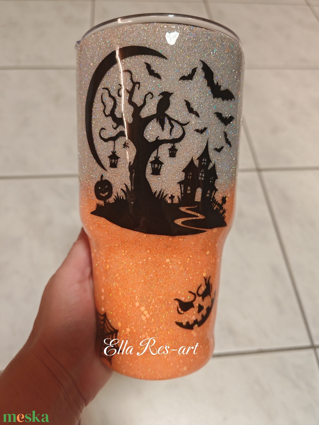 Halloweeni mintájú Cool-acs  - otthon & életmód - konyhafelszerelés, tálalás - italos kellékek - kulacsok - Meska.hu