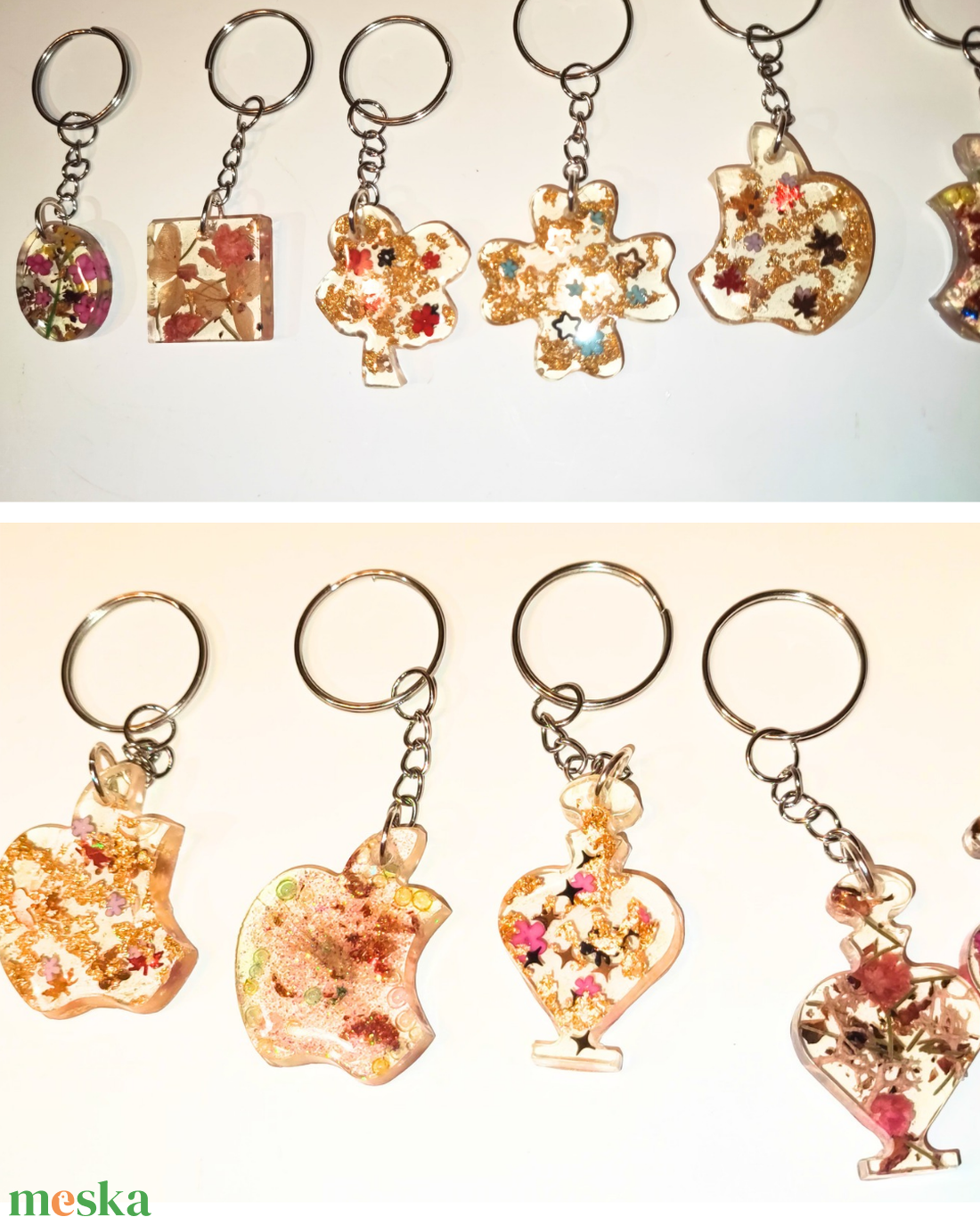 Kulcstartó epoxigyantából rózsaszín és kék színben. Költség 1 darab termékre  - táska & tok - kulcstartó & táskadísz - táskadísz - Meska.hu