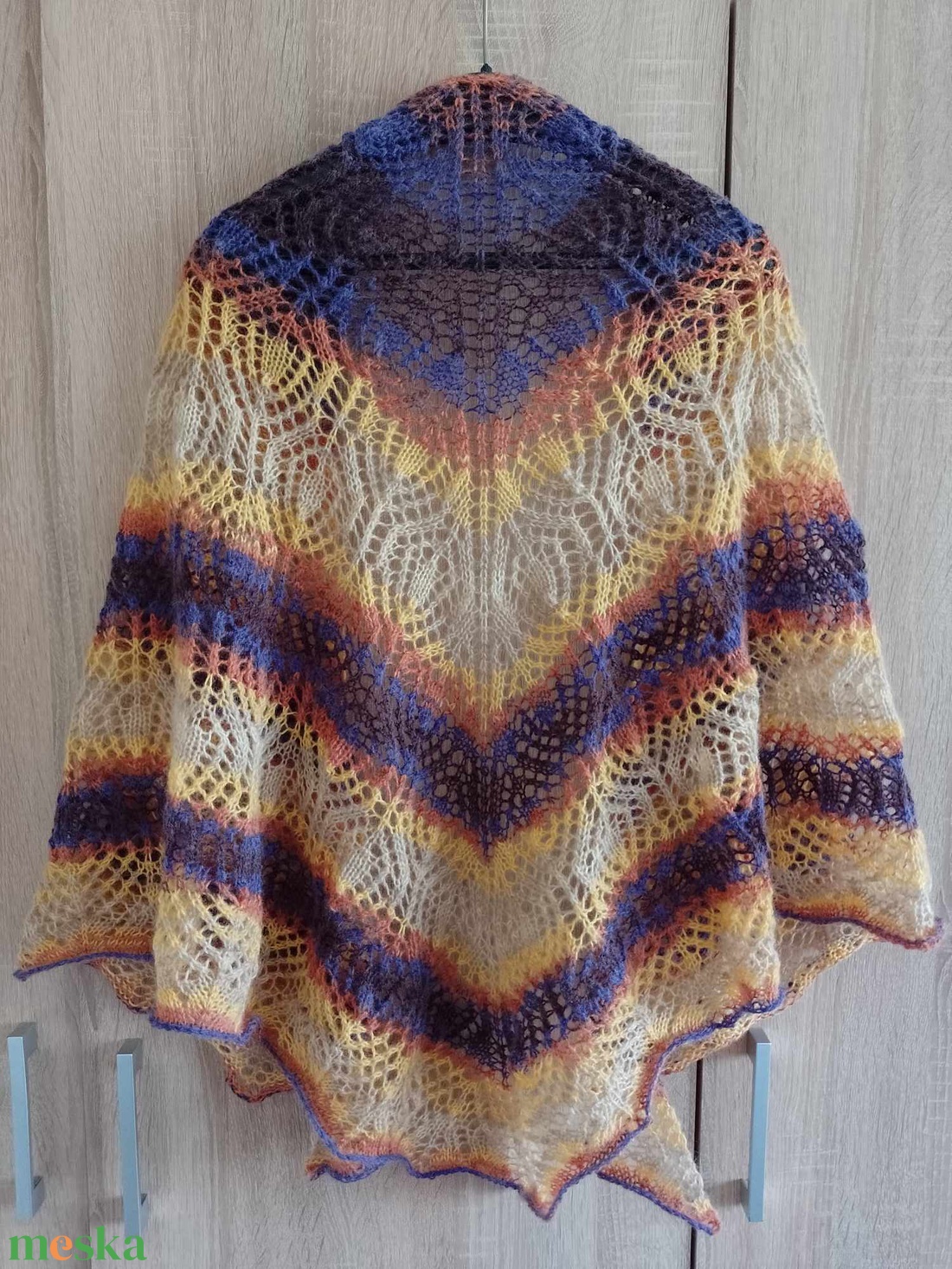 Grand Canyon - Kézzel kötött csipkekendő - ruha & divat - sál, sapka, kendő - vállkendő - Meska.hu