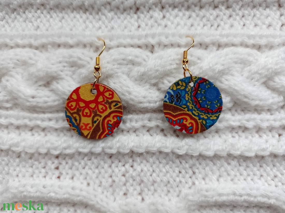 Cifra, fa sáltű+fülbevaló szett - ékszer - ékszerszett - Meska.hu