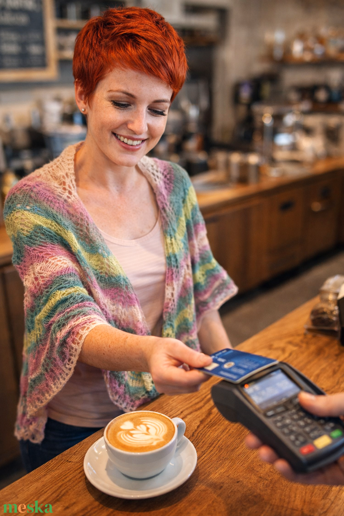 Rózsabimbó, kötött félkör vállkendő - ruha & divat - sál, sapka, kendő - vállkendő - Meska.hu