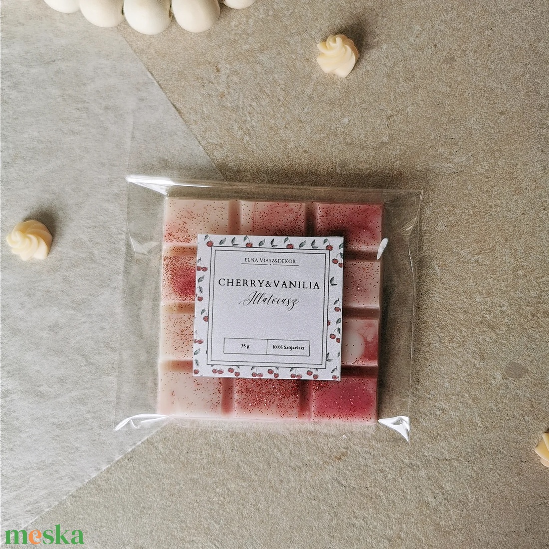 Cherry-Vanilia illatú illatviasz - otthon & életmód - gyertya, illat, aroma - illatviasz - Meska.hu Cherry-Vanilia illatú illatviasz - otthon & életmód - gyertya, illat, aroma - illatviasz - Meska.hu
