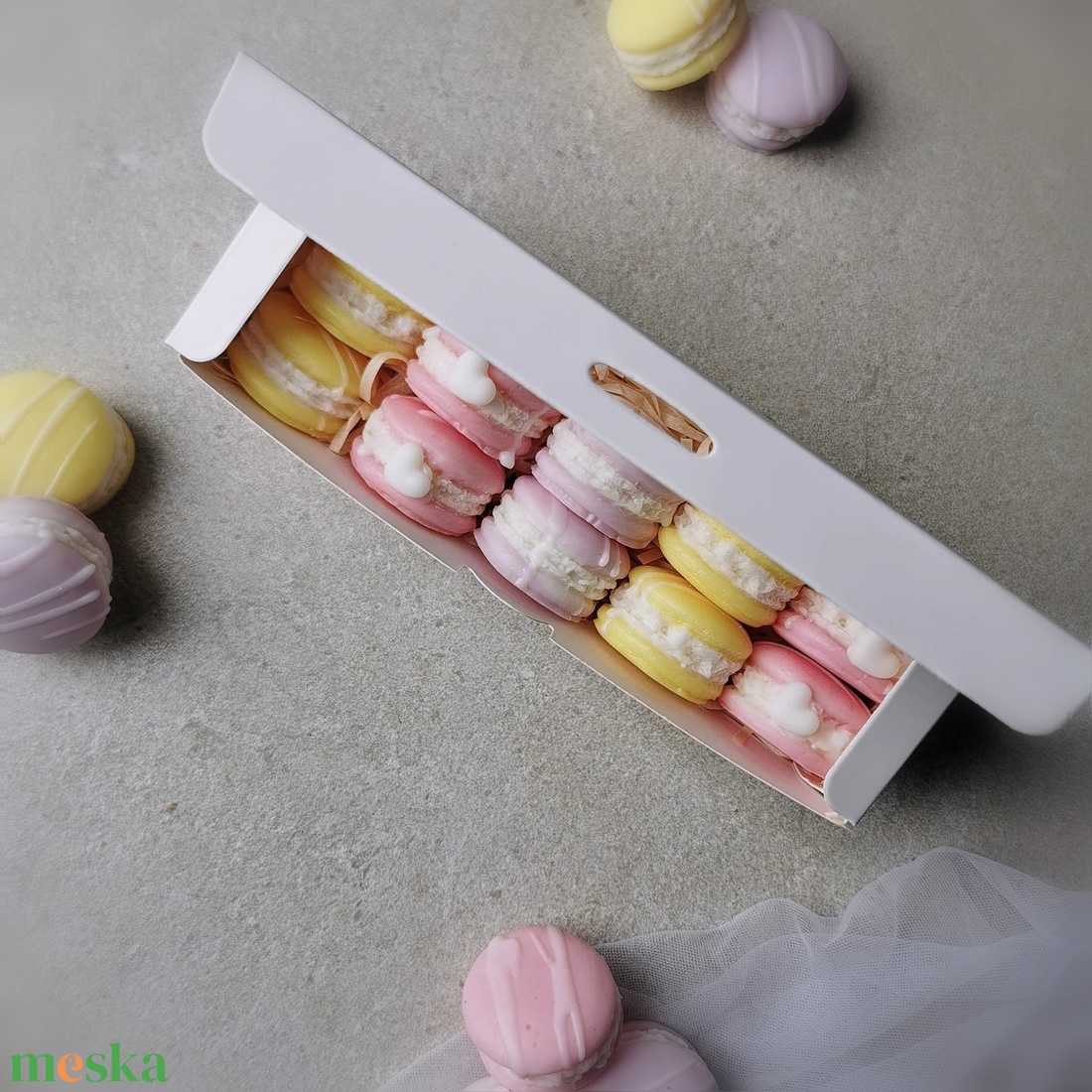 Macaron illatviasz válogatás - otthon & életmód - gyertya, illat, aroma - illatviasz - Meska.hu