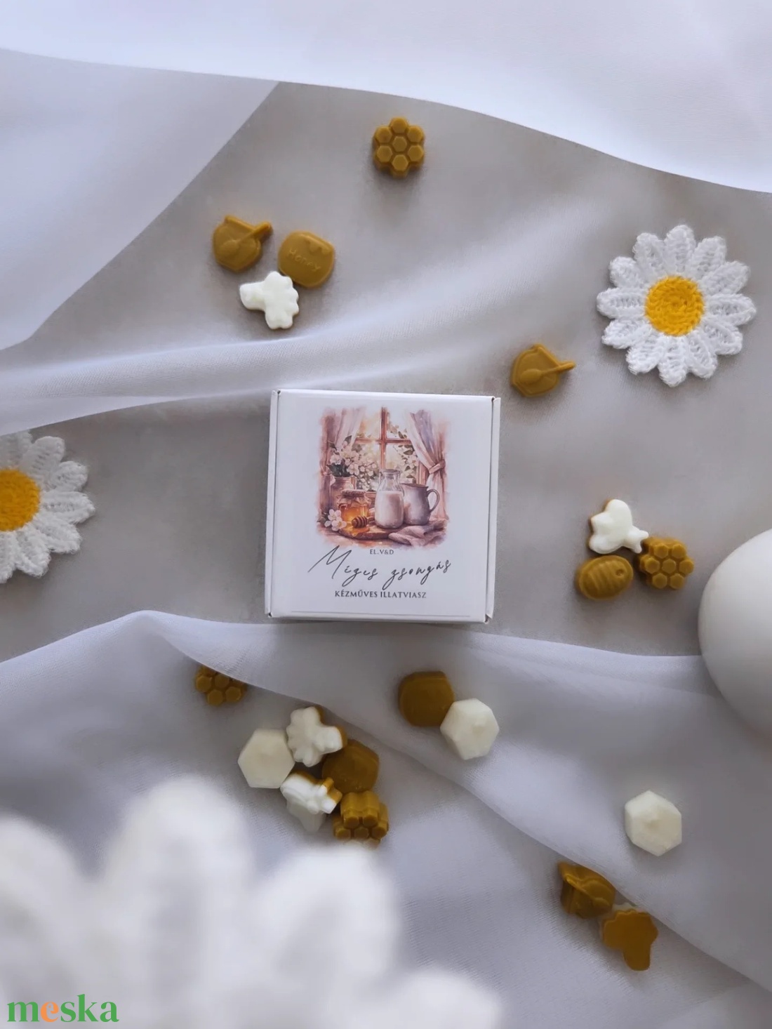 Tej és méz illatú illatviasz  - otthon & életmód - gyertya, illat, aroma - illatviasz - Meska.hu