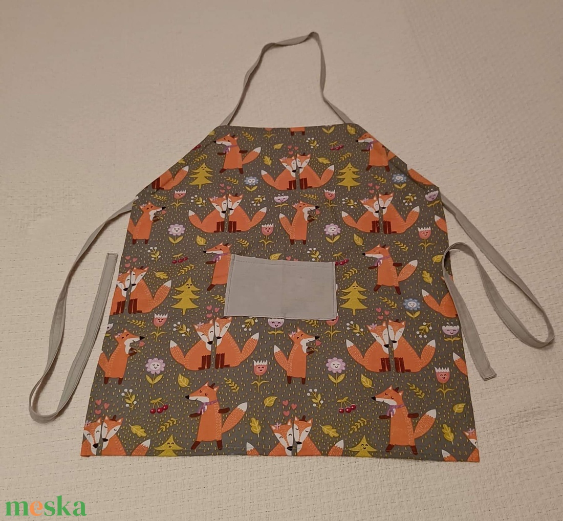 Rókás Gyermek kötény - otthon & életmód - konyhafelszerelés, tálalás - konyhai textil - kötény - Meska.hu Rókás Gyermek kötény - otthon & életmód - konyhafelszerelés, tálalás - konyhai textil - kötény - Meska.hu