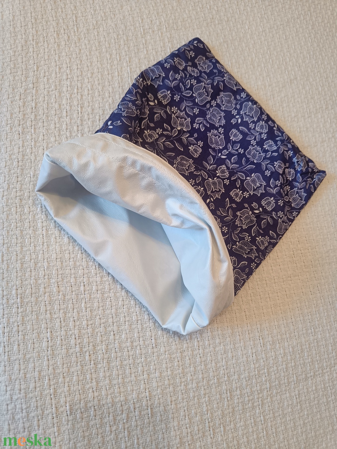 Kék festői 0,5kg kenyeres zsák - otthon & életmód - konyhafelszerelés, tálalás - konyhai tárolás - kenyértartó - Meska.hu