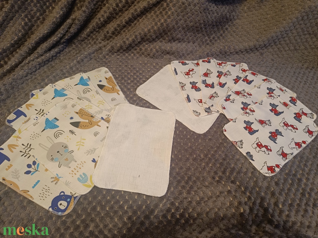 Mosható textil popsitörlő szett - szépségápolás - pelenka & babaápolás - pelenka - Meska.hu