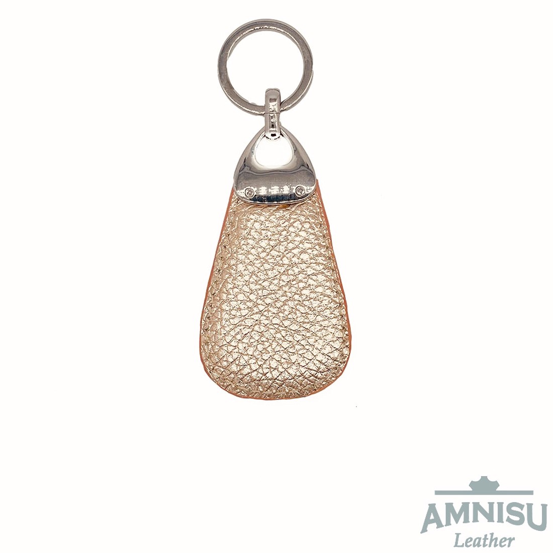 Rosegold csepp alakú swarovski köves bőr kulcstartó H2014 - táska & tok - kulcstartó & táskadísz - kulcstartó - Meska.hu