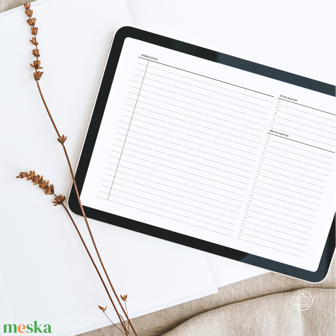 Napi tervező 2026 - reMarkable, iPad és nyomtatható változat - otthon & életmód - papír, írószer - naptár & tervező - Meska.hu