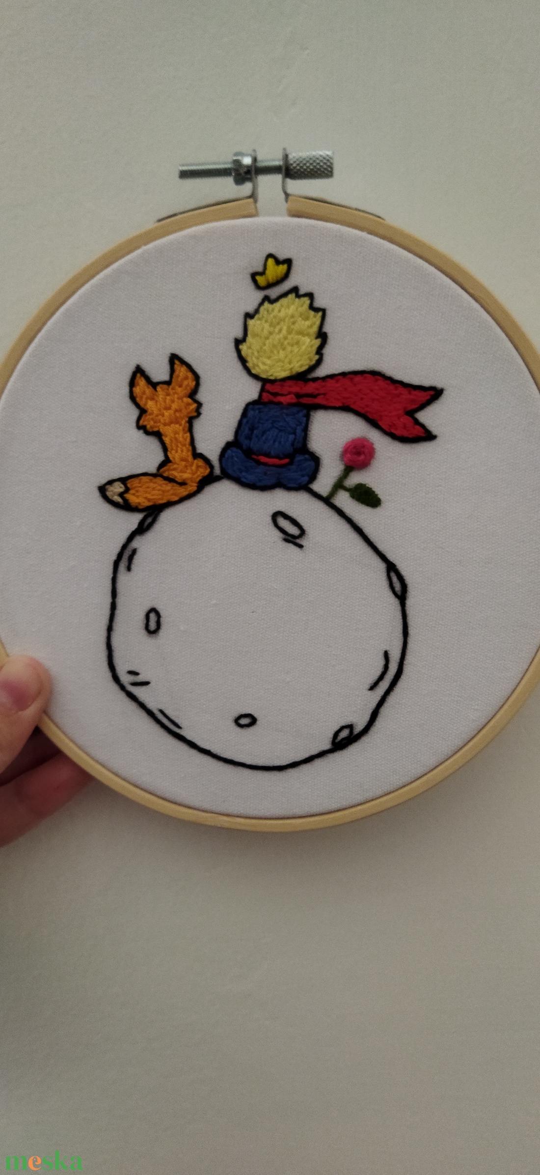 A kis herceg hímzett kép  - otthon & életmód - dekoráció - kép & falikép - vászonkép - Meska.hu