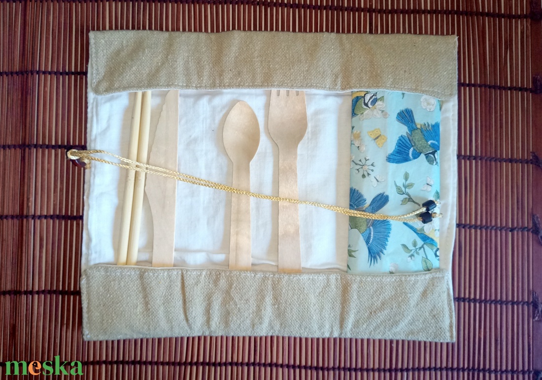 Cutlery case  - táska & tok - uzsonna- & ebéd tartó - evőeszköz tartó - Meska.hu